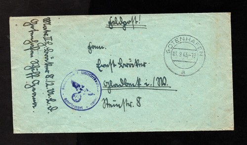 Marine beleg feldpost - marine,