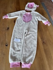 Kostüm 110/116 Mädchen Häschen Hase Karneval Kleidung Overall Anzug