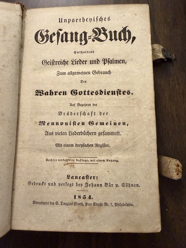 Unpartheyisches gesang buch - unpartheyisches, gesang-buch