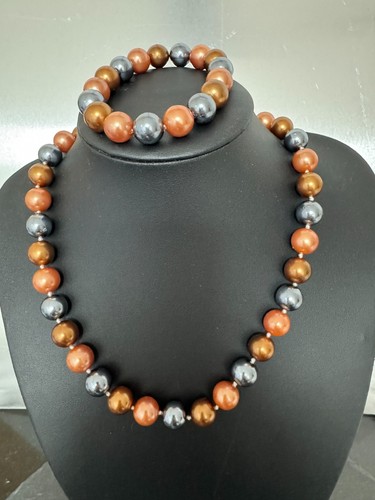 Muschelkernperlen set kette - set,