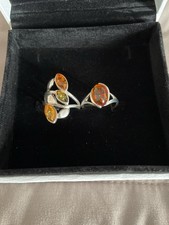 Damenringe * Bernstein *2-Set