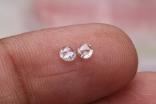 2 Stück klare weiße runde