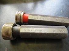 2 x Gewinde Lehrdorn M 34 x