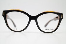 Brille Calvin Klein CK23541 Schwarz Braun Gold Oval Brillengestell Neu