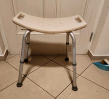 * #Badhocker Duschstuhl Badestuhl bis 130kg Badsitz Höhenverstellbar Duschhocker