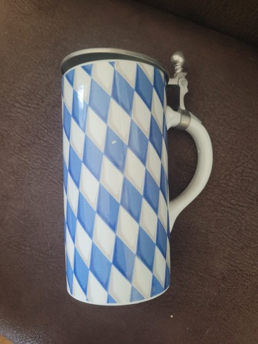 Großer porzellan bierkrug - großer, porzellan-bierkrug