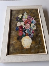 ölbild stillleben Blumenstrauß 