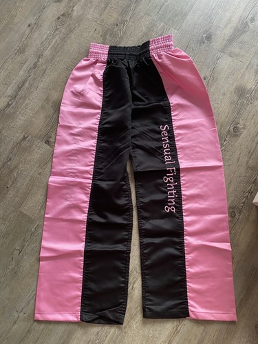 Kampfsporthose rosa schwarz - kampfsporthose,