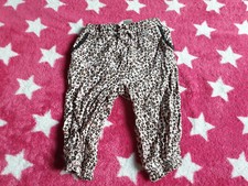 Baby Kleinkind dünne Hose Leoparden Muster mit Taschen - Primark Größe 74