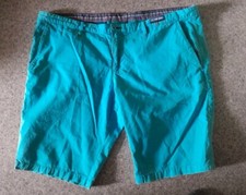 Camp David Shorts Kurze Hose Gr.56 XXL, Türkis 100%Baumwolle Guter Zustand 