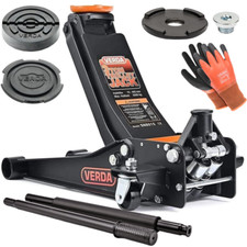 Hydraulischer Wagenheber 3T + 2x Gummi mit EXTRAS Doppelkolben 75 - 515 mm PKW