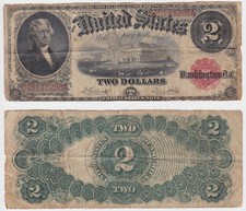 2 Dollar Banknote USA Thomas