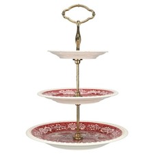 Etagere 3-stufige H 35 cm Villeroy & Boch Rusticana rot