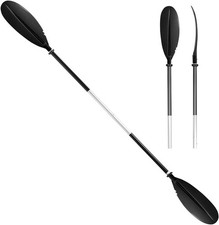 HEIMUNI Kanu Aluminium-Doppelpaddel 222 cm/Superleicht/Kajak, Schlauchboot, Kanu