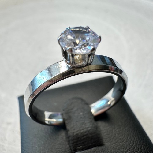 Edelstahlring versilbert