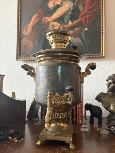 Alter samowar aus messing - aus,