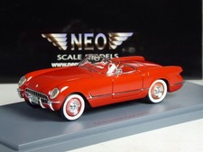 (KI-11-40) Neo Scale Models 45745 Chevrolet Corvette C1 1953 rot in 1:43 in OVP
