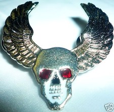 PINs BIKER Skull Wings USA BAT
