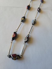 Vintage Kette mit Glasperlen