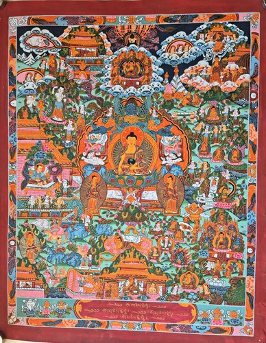 Thangka buddha story leben - buddha, ~