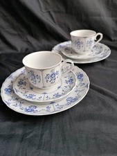 2 Kaffeegedecke Tirschenreuth Salzburg Musselmat blau