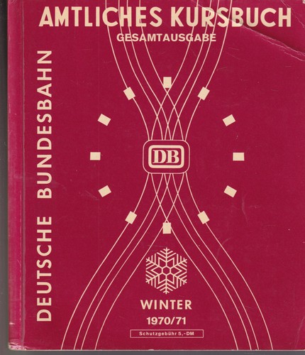 Original amtliches kursbuch - original,