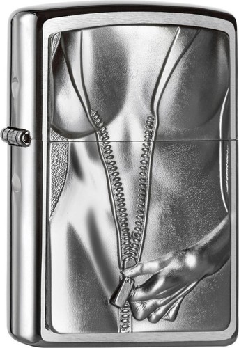 Zippo chrom gebürstet - chrom,