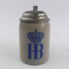 Steinzeug Bierkrug Brauereikrug Hofbräu HB Hofbräuhaus München 1/2 Liter