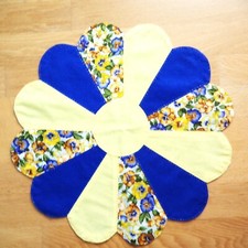 Tischdeckchen   Patchwork  .. Dresdner Teller .. Handarbeit    ca 44 cm