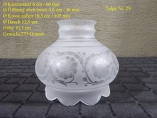 Jugendstil Glas Lampenschirm Lampenglas Grau Weiß Satiniert Geätzt Art Deco Lamp