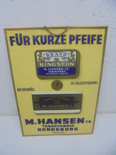 Original blechschild hansen - original,