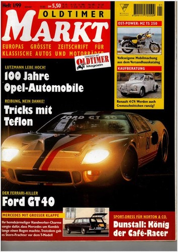 Oldtimer markt jahrgang 1999 - markt,