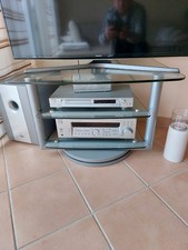 Fernsehtisch aus Glas, drehbar