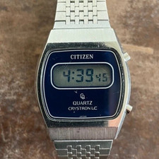 CITITZEN CRYSTRON LCD Uhr, ähnl Casio Lcd Vintage 80er Jahre