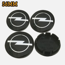 4x 56mm für OPEL Radkappen Nabendeckel Alufelgen Wheel Cap Felgendeckel Schwarz