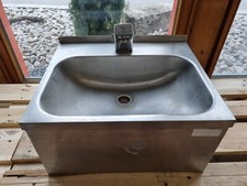 Handwaschbecken Waschbecken aus Edelstahl 55x45x28+Hahn Nr. S0133