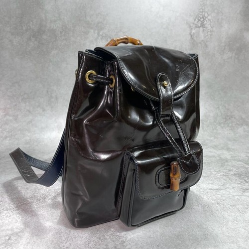 Gucci bambus lackleder - gucci,