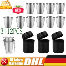 Edelstahl schnaps becher set - schnaps,