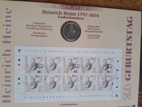 Numisblatt 1997 mit dm - 1997,