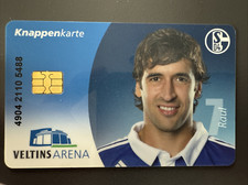 Knappenkarte Veltins Arena -  Schalke 04 - Raul 7 (Scheckkartengröße)