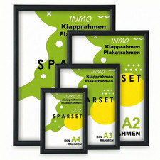 Edele schwarze ALU KLAPPRAHMEN