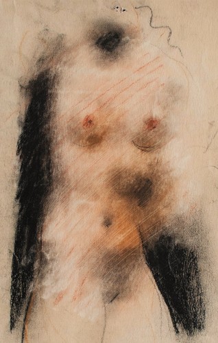 Willi schmid frauenakt kreide - willi,