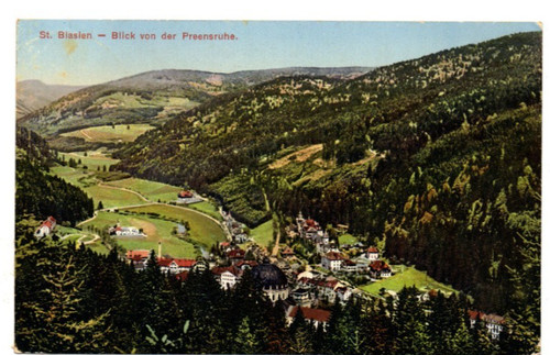 Ansichtskarte blasien - st.,