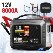 Auto Starthilfe 8000A Jump Starter Ladegerät Powerbank KFZ mit Luftkompressor