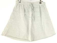 Fishbone Rock Damen Rock Skirt Sommer Kurz Kängurutasche A-Linie Gr. M Grau