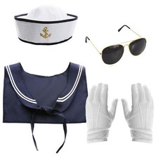Matrose Kapitän Kostüm Sets
