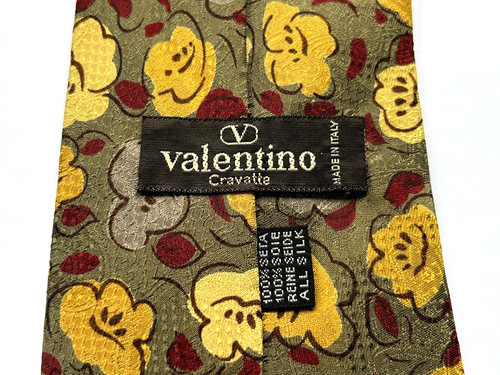 Valentino seidenkrawatte gold - valentino,