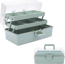 SUMNACON 3-lagier Mehrzweck-Box BPA-frei Nähkasten Medizinkoffer Stiftebox 