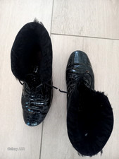 Damenschuhe K8 Kroko Doubleface ,schwarz Form Kaia