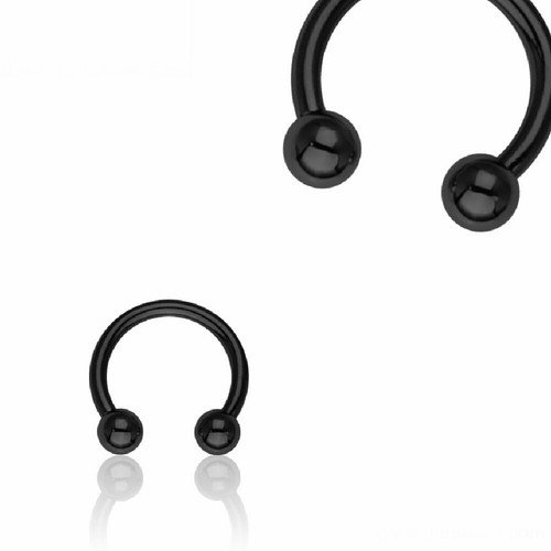 Piercing schwarz hufeisen - piercing,